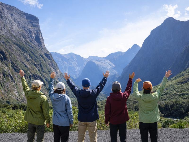 out team at Milford Sound